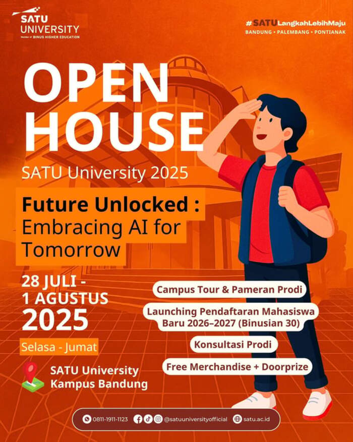 Foto Open House 2025 Bertema AI – SATU University Gelar Open House 2025 Bertema AI | Hukum & Kriminal | inews.network