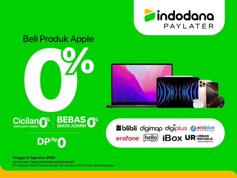 Foto Promo Triple Zero Indodana – Indodana PayLater Permudah Pembelian Produk Apple dengan Promo Triple Zero | Bisnis | inews.network