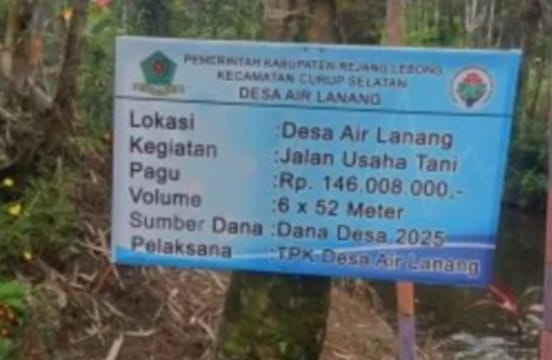 Foto Warga Pertanyakan Proyek Jalan Usaha Tani di Kawasan Wisata Air Lanang – Warga Pertanyakan Proyek Jalan Usaha Tani di Kawasan Wisata Air Lanang | Hukum & Kriminal | inews.network