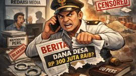 Material proyek desa terbengkalai di Teupin Jareng Aceh Timur