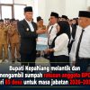 Pelantikan 333 anggota BPD Kabupaten Kepahiang oleh Bupati Zurdi Nata di Aula Guest House