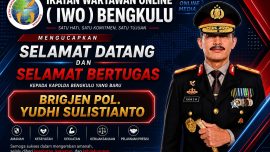 Kapolda Bengkulu Brigjen Pol Yudhi Sulistianto dalam seragam resmi