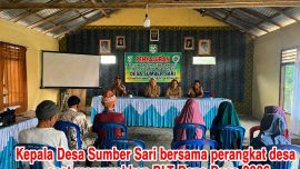 Pemerintah Desa Sumber Sari menyalurkan BLT Dana Desa 2026 kepada 13 KPM di balai desa Kecamatan Kabawetan, Kepahiang.
