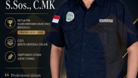 Potret Musdamori, S.Sos., C.MK Ketua PW IWO Bengkulu dan CEO Berita Merdeka Online