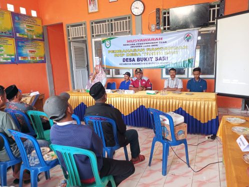 Musrenbangdes Desa Bukit Sari Kecamatan Kabawetan Kabupaten Kepahiang membahas RKPDes Tahun 2027 bersama DPMD, BPD, Forkopimcam, dan masyarakat.
