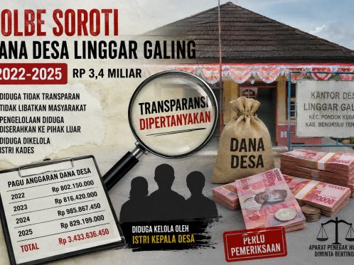 Foto GOLBE Soroti Pengelolaan Dana Desa Linggar Galing 2022 2025 Minta Kejari Bengkulu Tengah Periksa 3 – GOLBE Soroti Pengelolaan Dana Desa Linggar Galing 2022-2025, Minta Kejari Bengkulu Tengah Periksa | Headline | inews.network
