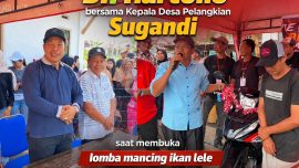 Pemdes Pelangkian menggelar lomba mancing ikan lele dalam rangka HUT RI ke-81 Tahun 2026