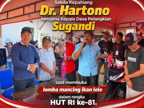 Pemdes Pelangkian menggelar lomba mancing ikan lele dalam rangka HUT RI ke-81 Tahun 2026
