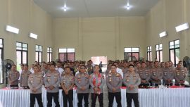 Kapolda Bengkulu Irjen Pol Yudhi Sulistianto Wahid saat kunjungan kerja di Polres Kepahiang