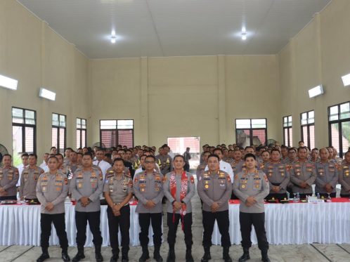 Kapolda Bengkulu Irjen Pol Yudhi Sulistianto Wahid saat kunjungan kerja di Polres Kepahiang