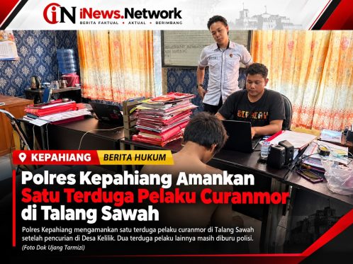 Polres Kepahiang Tangkap Terduga Pelaku Curanmor di Talang Sawah, Dua Orang Diburu 1 Polres Kepahiang menangani kasus pencurian kendaraan bermotor di Desa Kelilik dan mengejar dua terduga pelaku lainnya di Kabupaten Kepahiang, Bengkulu.